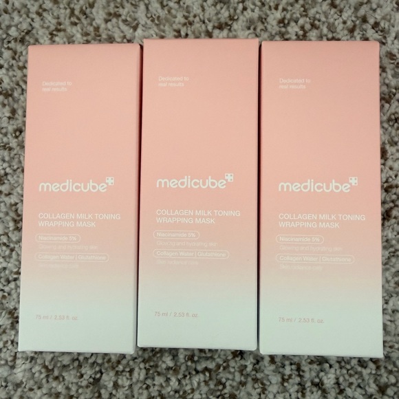 Triple Set of Small White Retail Boxes with Barcodes